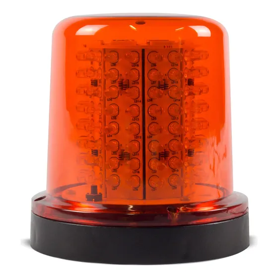 Giroled Giroflex 24v Âmbar Laranja 128 Leds Parafuso 10w