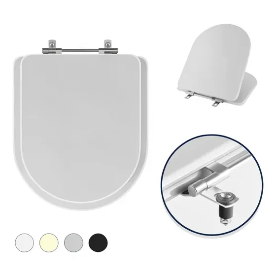 Tampa De Vaso Carrara Branco Para Bacia Deca Branco