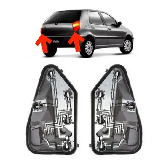 Par Circuito Lanterna Traseira Fiat Palio 1996 Á 2000.