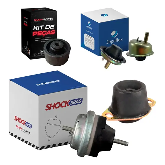Kit Completo Calço Coxim Motor Câmbio 206 207 Hoggar - Novo