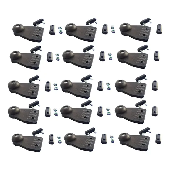 15 Pç Roldana Da Lona Sider 35mm + Kit Fixação 20mm Parafuso