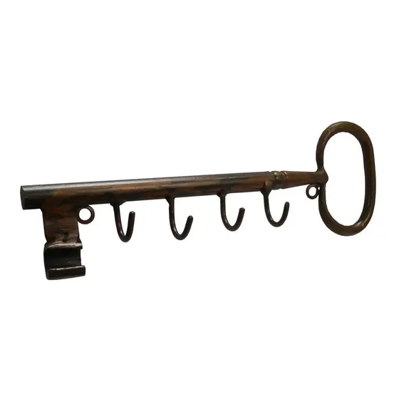 Suporte De Ferro Para Chaves Decorativo Rústico Envelhecido