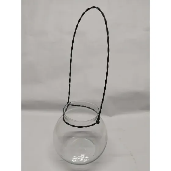Vaso Bolinha Vidros Pendurados Decoração- Sem Vela- 10 Uni.