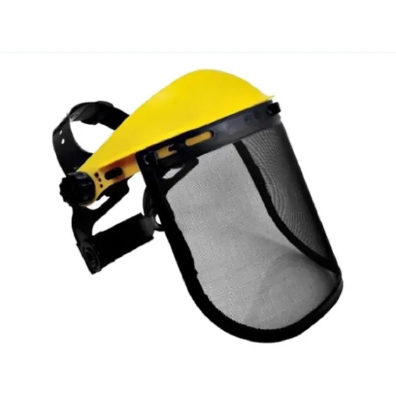 Protetor Facial Com Tela De Aço Para Roçador