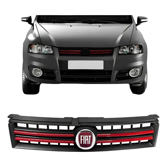 Grade Fiat Stilo Friso Vermelho 2008 2009 2010 2011 Nova