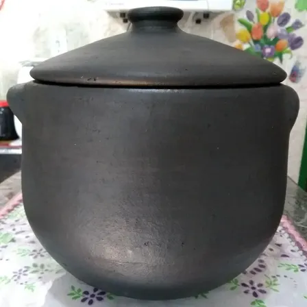 Caldeirão De Barro Para Feijoada Nº 1 Capacidade 1 Litro Preto