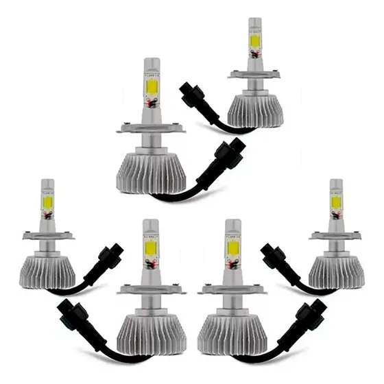 Lâmpada Super Led 1par Hb3+2pares H11 Farol Baixo Alto Milha