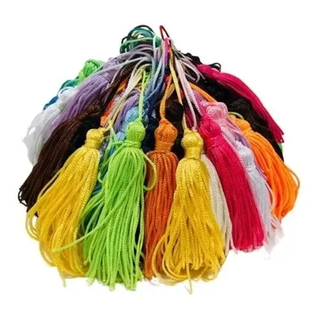 Franjas De Seda Tassel Pinjentes 50 Unidades Mix Cores