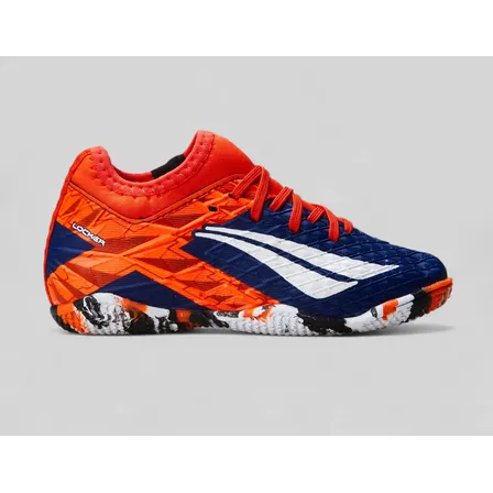 Chuteira Futsal Infantil Rx Locker Y-3 Penalty Marinho-branco-coral 29 Br