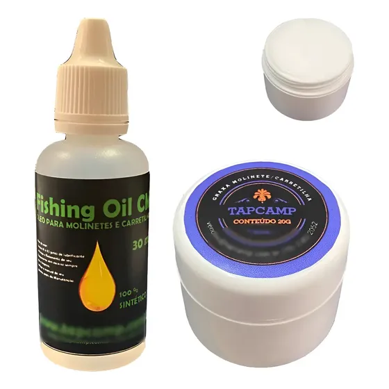 Kit Graxa E Óleo Lubrificantes Para Carretilhas E Molinetes