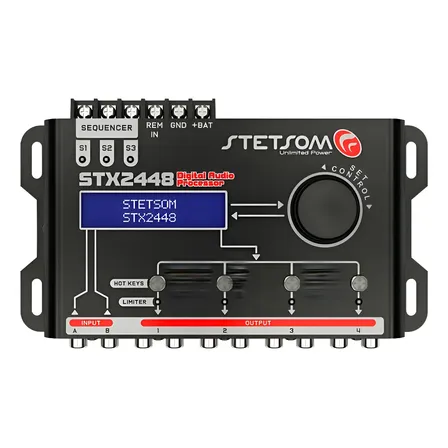 Processador De Áudio Digital Equalizador Stx2448 Stetsom 12v