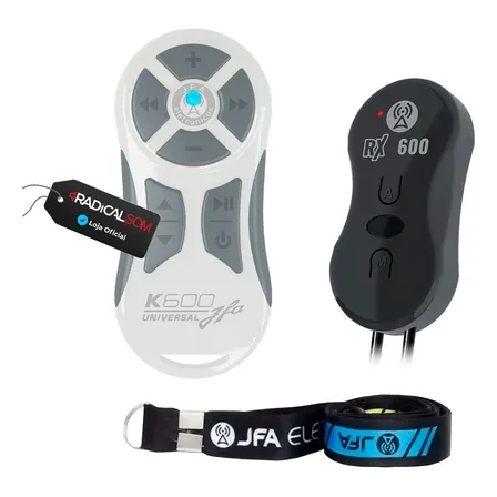 Controle Longa Distância Jfa K600 + Central Branco Cinza Branco