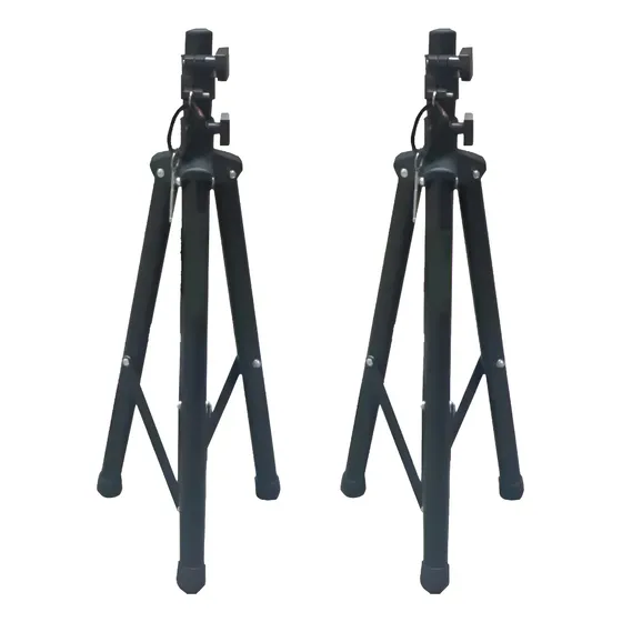 2 Tripé Suporte Pedestal Caixa Som Acústica Audio 1,76 Altur