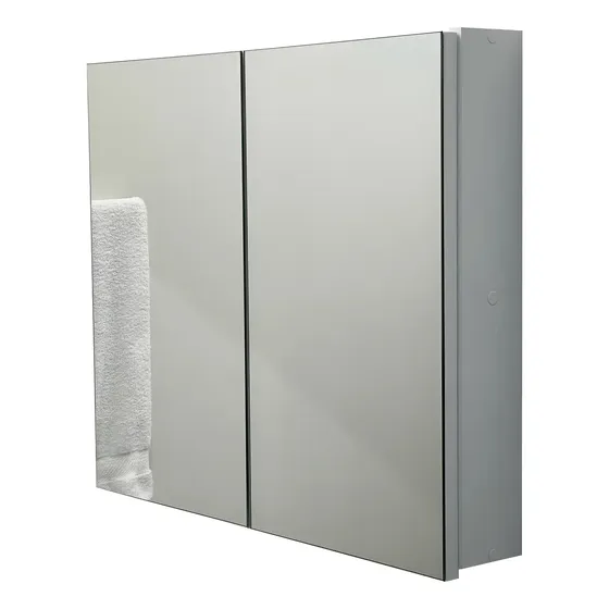 Armário 70cm Aéreo Banheiro Com Espelho Com Fundo - Montado