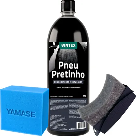 Renovador Pneu Pretinho 1,5l Brilho Intenso Molhado Vintex Preto