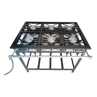 Fogão Industrial 6 Bocas Alta Pressão Oferta De Lançamento Gás De Cozinha