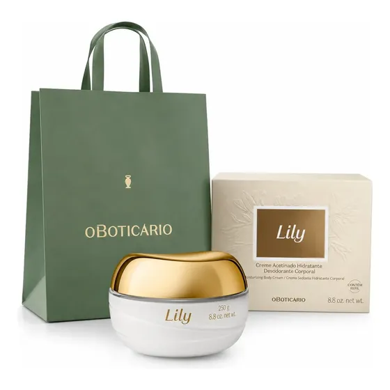 Lily Creme Acetinado Hidratante Desodorante Corporal 250g
