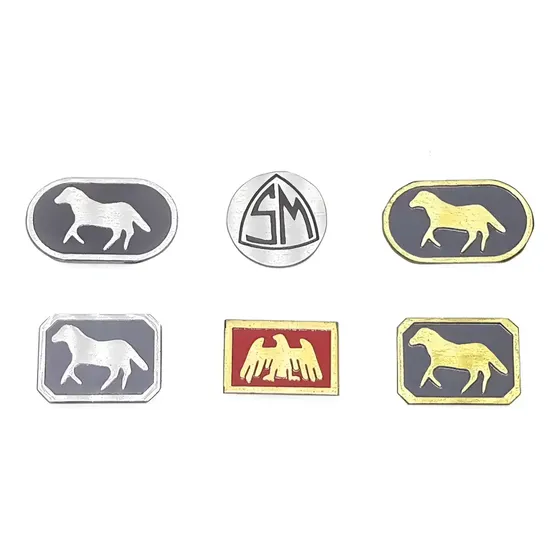 Emblema Farol Cibie Cavalinho Voyage Gti Gol Belina Delrey Cinza