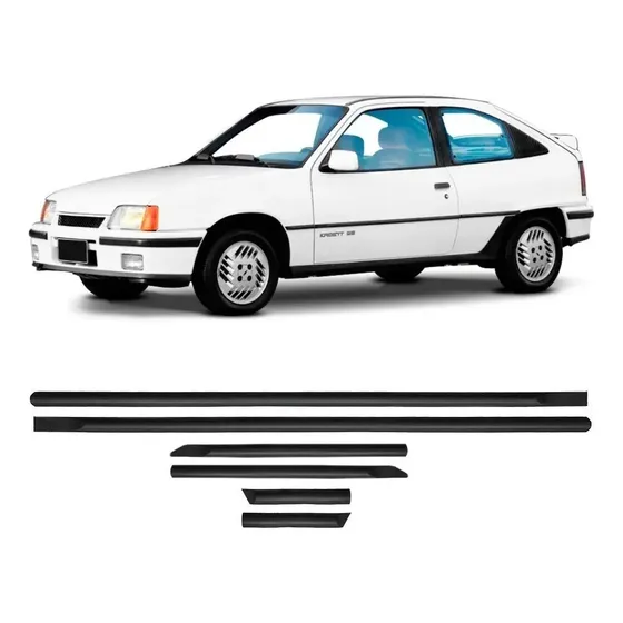 Kit Friso Lateral Kadett Gs Gsi 1989 1990 1991 - 6 Peças