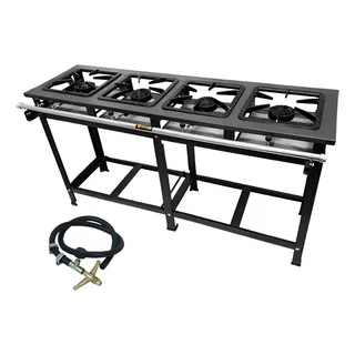Fogão 4 Bocas Industrial Em Linha Alta Pressão Promoção Gás De Cozinha