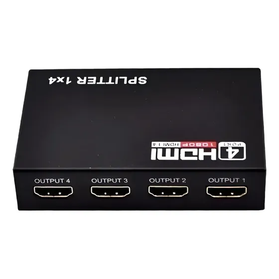 Splitter Distribuidor Cabo Hdmi 1x4 1 Entrada 4 Saídas Hdmi