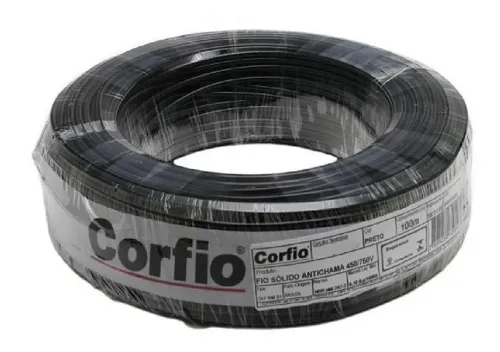 Fio Rígido/sólido 750v 6mm Corfio T/cores Rolo De 20metros!