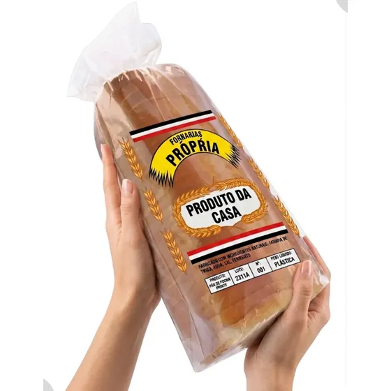 1000 Saco Impresso Pão De Forma 22x48 Produto Da Casa (1pct)
