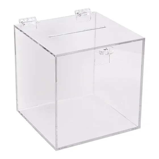 Urna De Acrilico Transparente 15x15x15cm