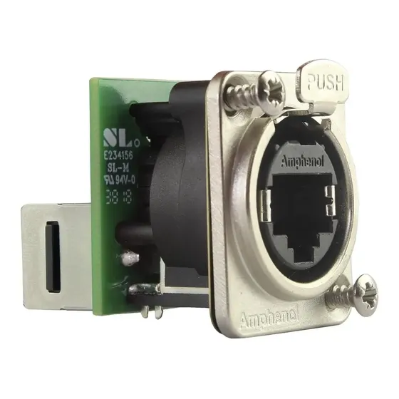 Conector Plug De Rede Painel Amphenol Ethercon Rj45 Rjx8fd5t