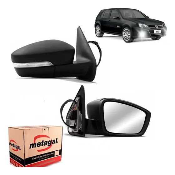 Retrovisor Golf 2012 2013 C/pisca L/direito Original Metagal