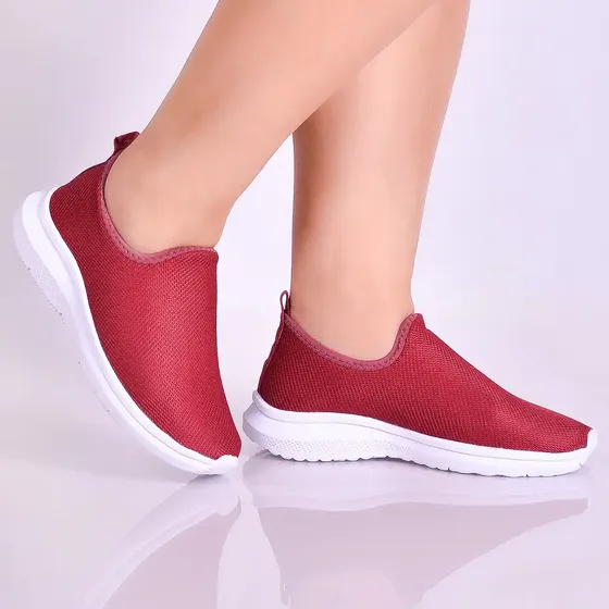 Tênis Feminino Meia S/ Cadarço Slip On Fácil Calçar Academia