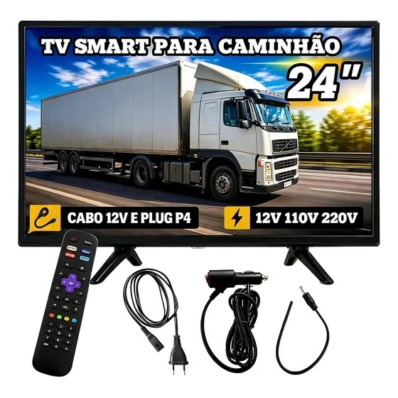 Tv Smart 24 Philco Caminhão Carreta Carro Trailer 12v Nativa