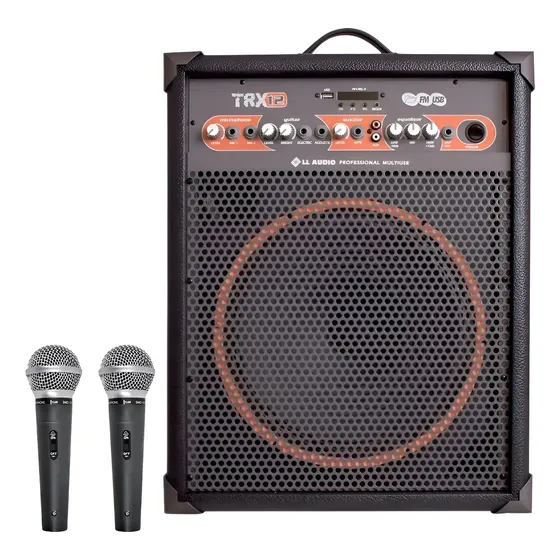 Caixa De Som Amplificada Multiuso Trx12 80w Bluetooth Microf