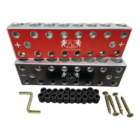 Bloco Distribuidor As 8x8 16via Barramento Fixa Até 70mm Par