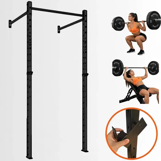 Rack De 01 Baia/módulo Simples Crossfit - Oficina Fitness