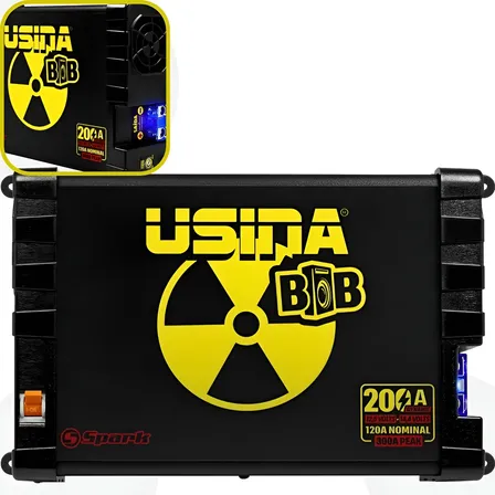Fonte Automotiva Usina Bob Dynamic 200a Bivolt 12v Preto