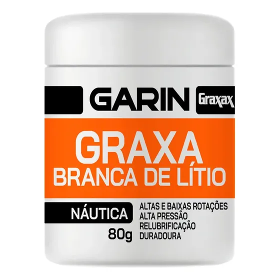 Graxa Branca De Lítio Náutica Profissional Garin 80g