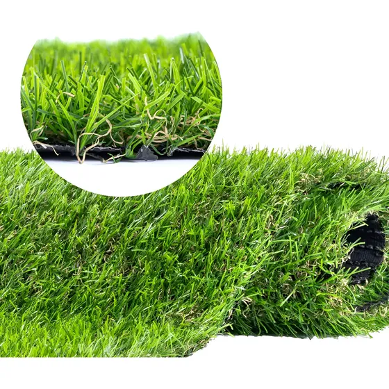 Grama Sintetica 30mm Semelhante Natural Bicolor Soft - 10m2