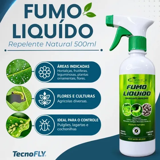 Calda De Fumo Líquido Para Controle De Praga Quimiagri 500ml