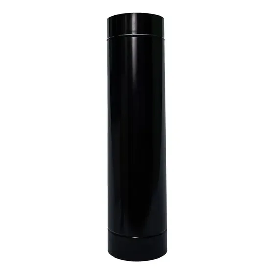 Duto Tubo Preto Chaminé Churrasqueira 20cm (200mm) X 1,00m