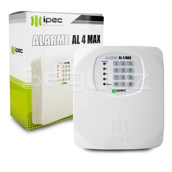 Alarme Ipec Al4 Max Residencial Comercial + Controle Remoto