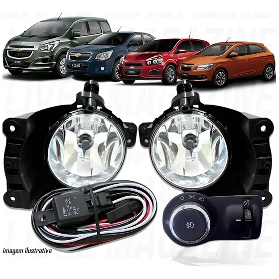 Kit Farol Milha Cobalt 2012 Botão Painel Original