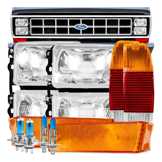 Kit Farol F1000 + Lente + Lanterna 85 86 87 88 89 90 91 92