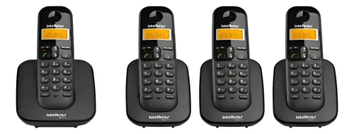 Kit Telefone Sem Fio Ts 3110 + 3 Ramais Ts 3111 Intelbras