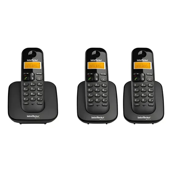 Kit Telefone Sem Fio Ts 3110 + 2 Ramais Ts 3111 Intelbras