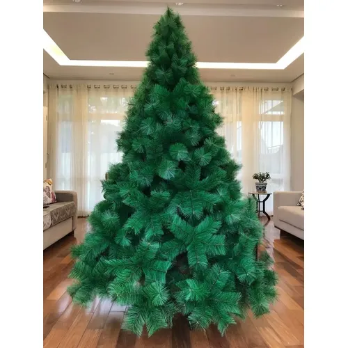 Árvore De Natal Pinheiro Luxo Verde Cheio 2,10m 566 Galhos Verde