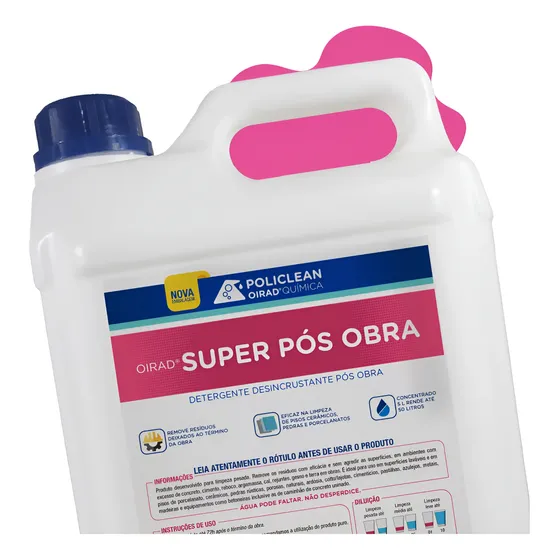 Limpador Pós Obra Para Pisos Porcelanatos E Cerâmicos Ativo