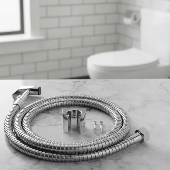 Ducha Higiênica Metal Gatilho Mangueira 1,20 Mt Sem Registro