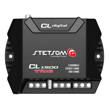Amplificador Modulo Stetsom Cl 1500 Trio 3 Canais Preto