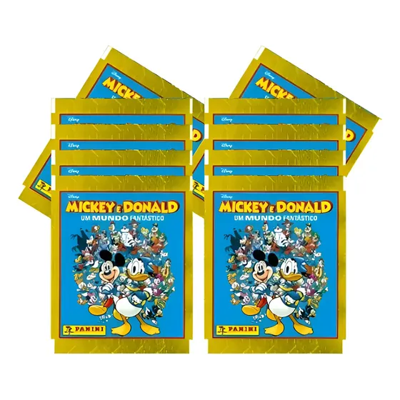 15 Pacotes De Figurinhas - Album Mickey E Donald - Um Mundo